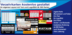 Verzehrkarten nach Vorgaben gestaltet