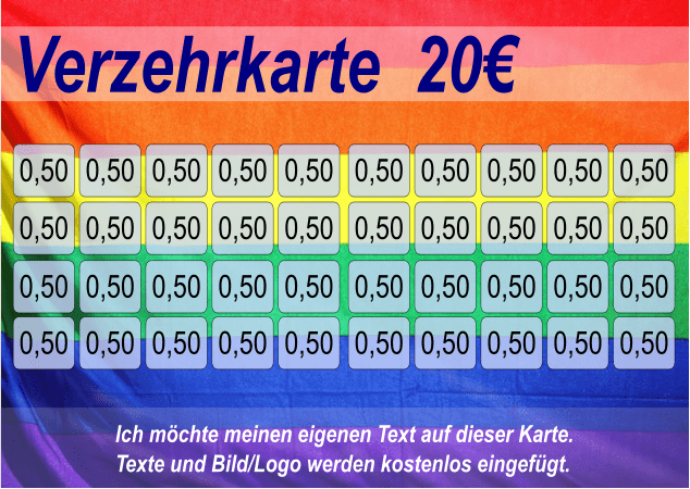 Verzehrkarte Regenbogen 20 EUR 43