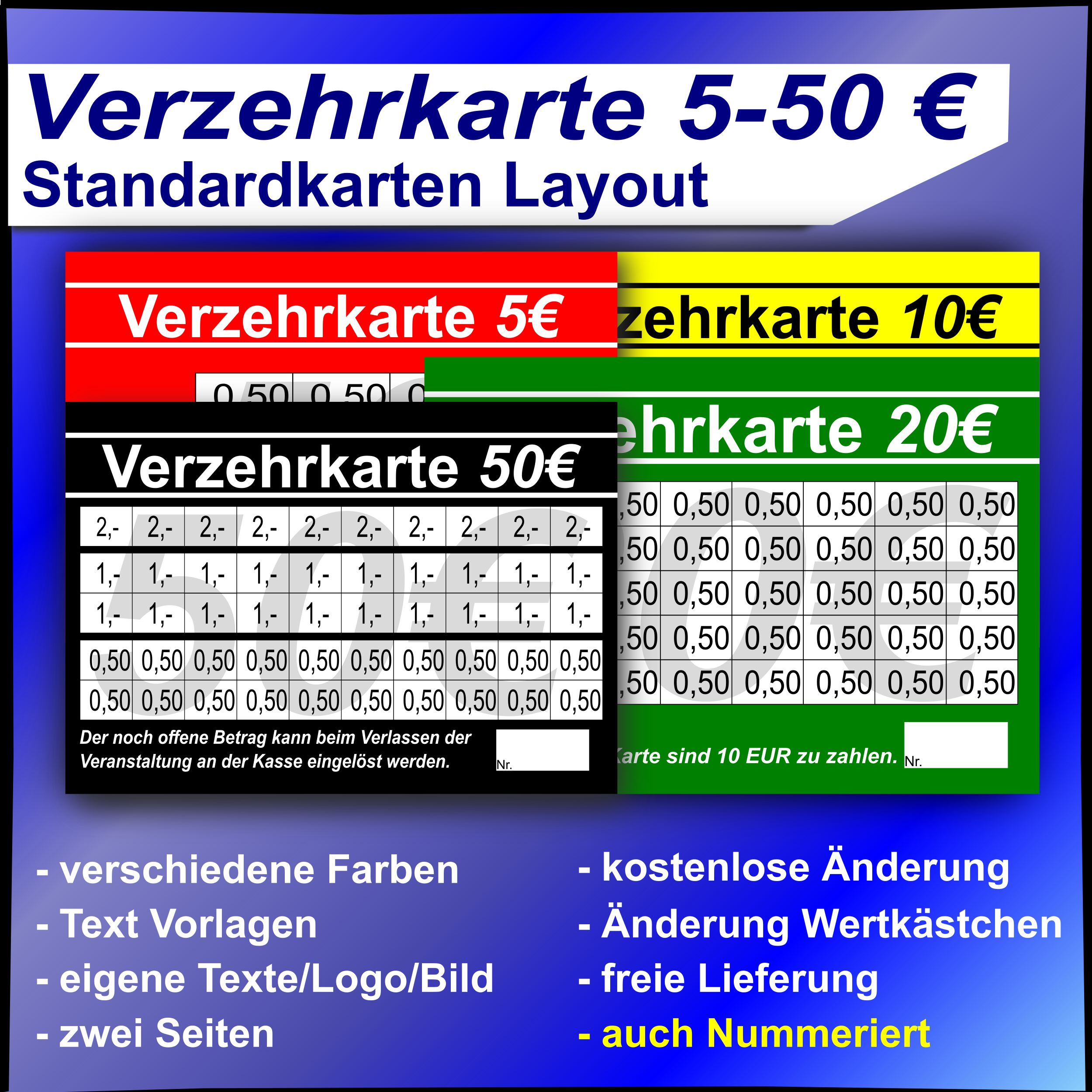 Button Standard 5-50 EUR