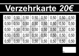 Nikolas Verzehrkarte 20 EUR Nachbestellung