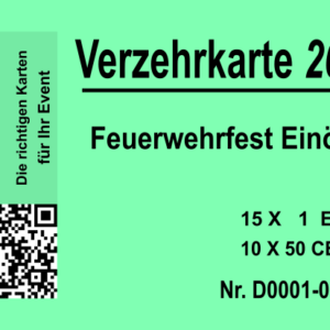 Niepagen 20X Gelb 10 EUR, 20XGrün 20 EUR Abreisblöcke mit eig. Namen