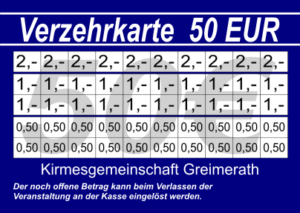 Müller Verzehrkarten 50 EUR Nachbestellung