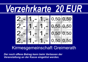 Müller Verzehrkarten 20 EUR Nachbestellung