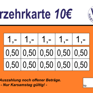 Suren Verzehrkarten 10 EUR gestaltet und abgenommen