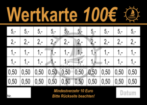 Kausch Verzehrkarten 100 EUR gestaltet und abgenommen