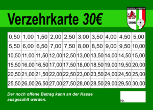 Benninghoven Verzehrkarten 30 EUR gestaltet und abgenommen