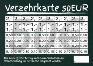 Böttcher Verzehrkarten 50 EUR Nachbestellung