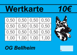 Lischer Verzehrkarten 10 EUR gestaltet und abgenommen
