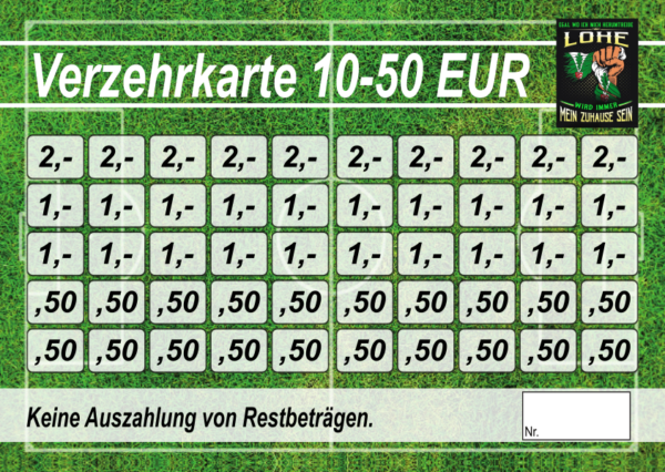Seeger Verzehrkarten 50 EUR gestaltet und abgenommen
