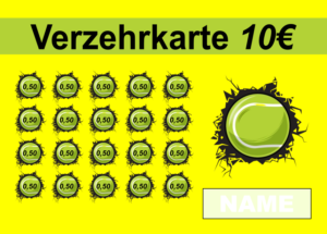 Richter Verzehrkarte 10 EUR gestaltet und abgenommen