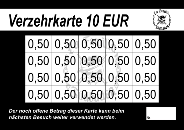 Marcel Verzehrkarten 10 EUR gestaltet und abgenommen