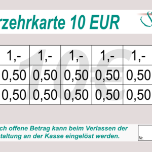 Hummel Verzehrkarten 10 EUR gestaltet und abgenommen