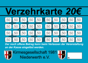 Kreuter Verzehrkarten 20 EUR Nachbestellung