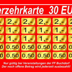 Haunstetter Verzehrkarte 30 EUR Nachbestellung