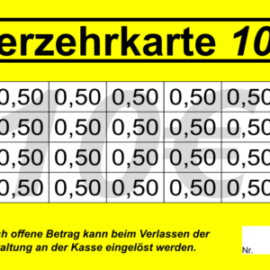Schätzle Verzehrkarten 10 EUR Nachbestellung