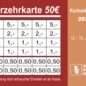 Kronenberger Verzehrkarte 50 EUR gestaltet und abgenommen