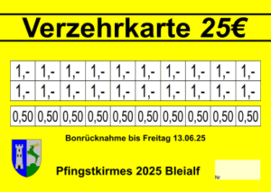 Hell Verzehrkarten 25 EUR gestaltet und abgenommen