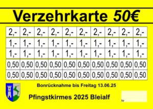 Hell Verzehrkarten 50 EUR gestaltet und abgenommen