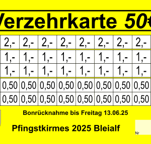 Hell Verzehrkarten 50 EUR gestaltet und abgenommen