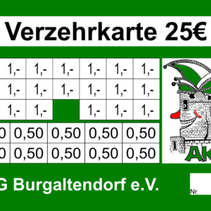 Schulte Verzehrkarten 25 EUR gestaltet und abgenommen