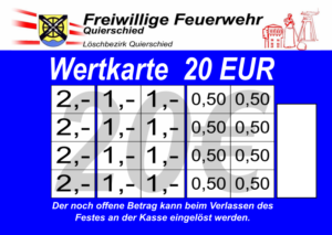 Matheis Verzehrkarte 20 EUR Nachbestellung