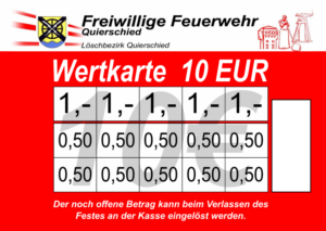 Matheis Verzehrkarte 10 EUR Nachbestellung