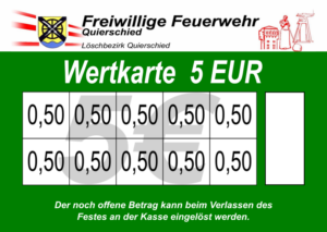 Matheis Verzehrkarte 5 EUR Nachbestellung
