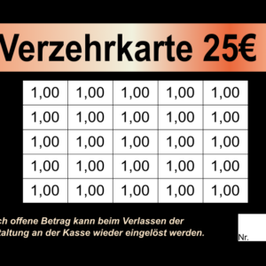 Redzepi Verzehrkarten 25 EUR gestaltet und abgenommen