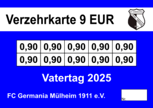 Büttner Verzehrkarten 9 EUR Nachbestellung