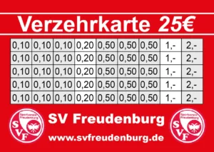 Boesen Verzehrkarte 25 EUR Nachbestellung