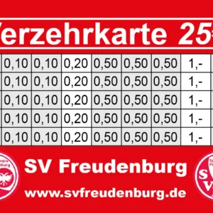 Boesen Verzehrkarte 25 EUR Nachbestellung