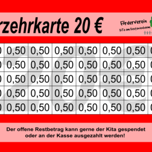 Keller Verzehrkarte 20 EUR gestaltet und abgenommen
