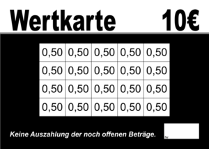 Dördelmann Verzehrkarte 10 EUR gestaltet und abgenommen