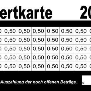 Dördelmann Verzehrkarte 20 EUR gestaltet und abgenommen