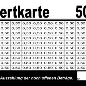 Dördelmann Verzehrkarte 50 EUR gestaltet und abgenommen
