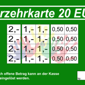 Schömer Verzehrkarten 20 EUR Nachbestellung