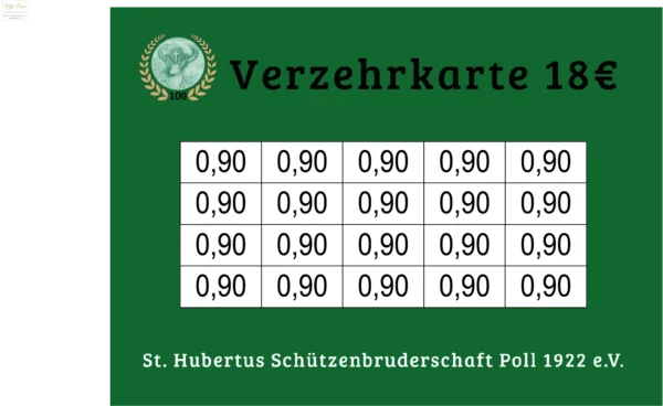 Ewen Verzehrkarte 18 EUR zum Drucken aufbereitet