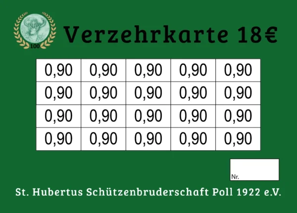 Ewen Verzehrkarten 18 EUR gestaltet und abgenommen
