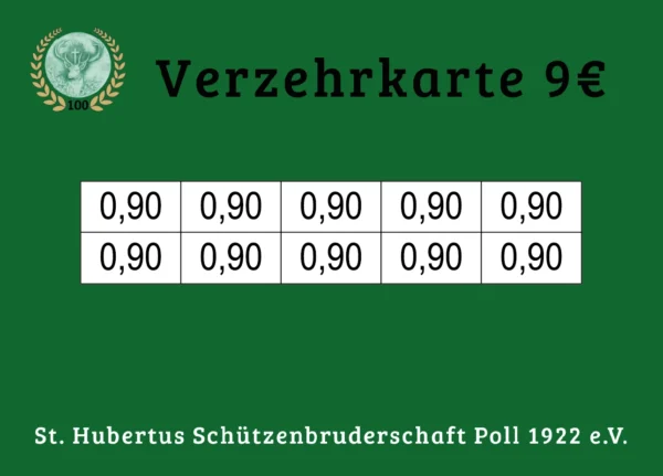 Ewen Verzehrkarte 9 EUR zum Drucken aufbereitet