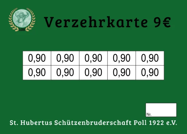 Ewen Verzehrkarten 9 EUR gestaltet und abgenommen