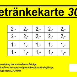 Ackermann Verzehrkarten 30 EUR gestaltet und abgenommen