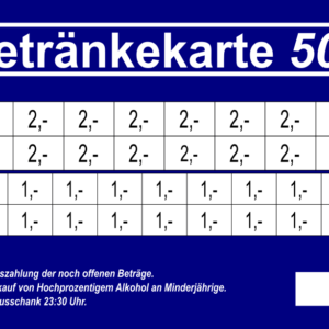 Ackermann Verzehrkarten 50 EUR gestaltet und abgenommen