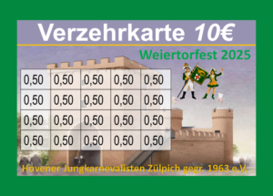 Koch Verzehrkarte 10 EUR gestaltet und abgenommen