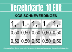 Bosselmann Verzehrkarte 10 EUR Nachbestellung
