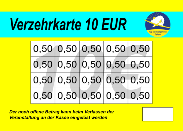 Engler Verzehrkarte 10 EUR gestaltet und abgenommen