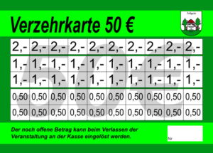 Meißgeier Verzehrkarten 50 EUR gestaltet und abgenommen
