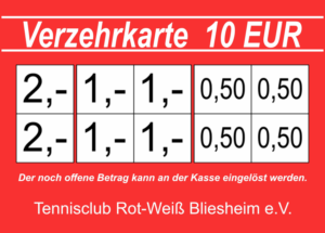Holzkämper Verzehrkarte 10 EUR Nachbestellung