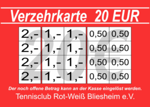Holzkämper Verzehrkarte 20 EUR Nachbestellung