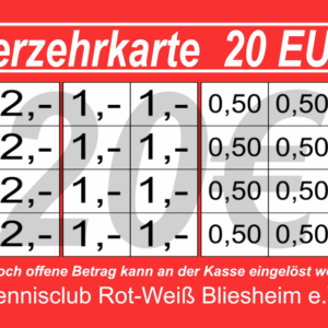 Holzkämper Verzehrkarte 20 EUR Nachbestellung