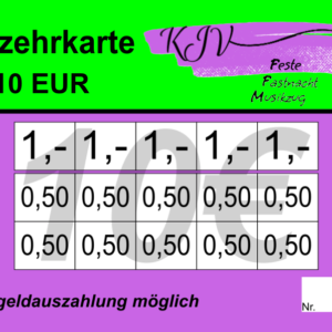 Heisig-Fischer Verzehrkarten 10 EUR gestaltet und abgenommen